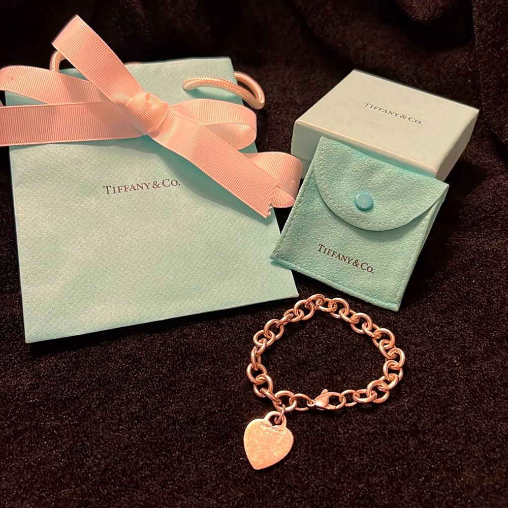 Tiffany Heart Tag Bracelet - 7.5”